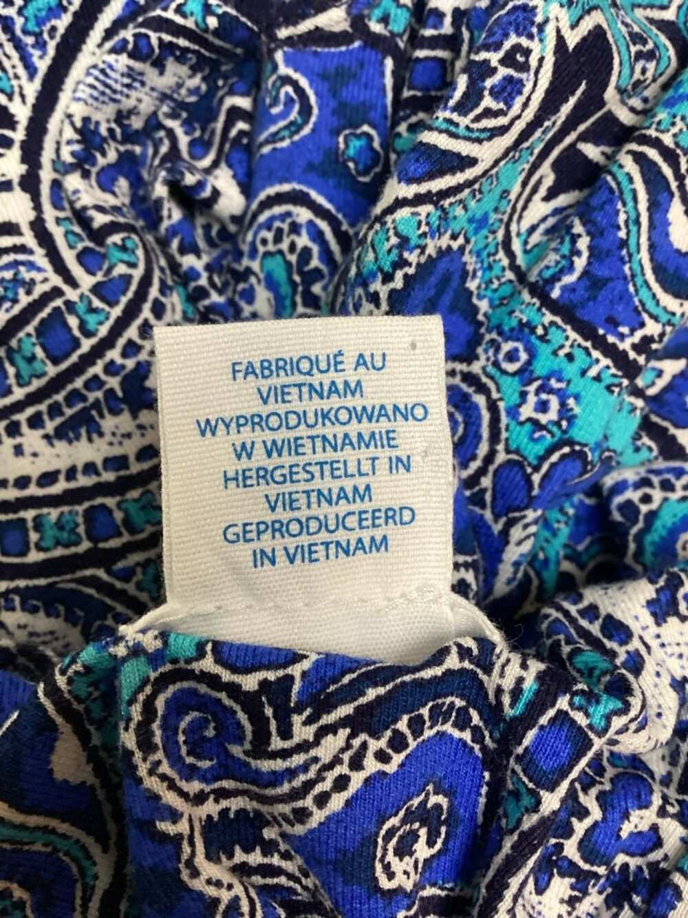 Sigrid Olsen Paisley Sleeveless Racerback Dress Womens Medium Blue Turquiose Whi - Picture 8 of 12